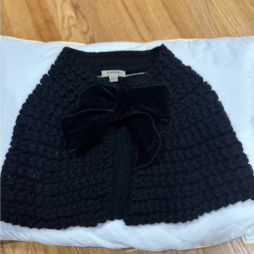 Burberry Black Knit with Velvet Bow